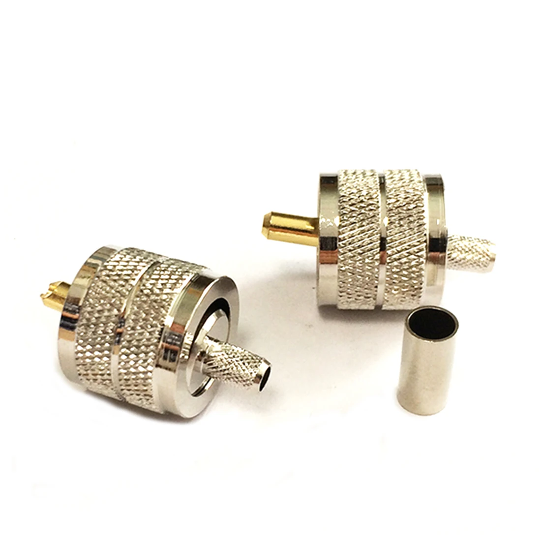 RG58 RG142 RG400 LMR195 прямой кабель с никелевым покрытием 1 шт.|connector crimp|rf connectorrf cable connector |