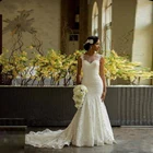Свадебное платье с кружевной аппликацией, свадебное платье с кристаллами, модель 2021, свадебное платье, свадебное платье с пуговицами цвета слоновой кости