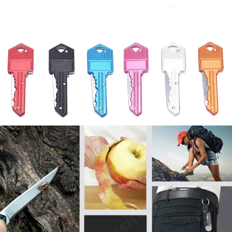 

Campmore Multi Function Fold Pocket Knife Keychain Camping Peeler Outdoor Emergency Survival Tools Mini Keyring Swiss Army Knife