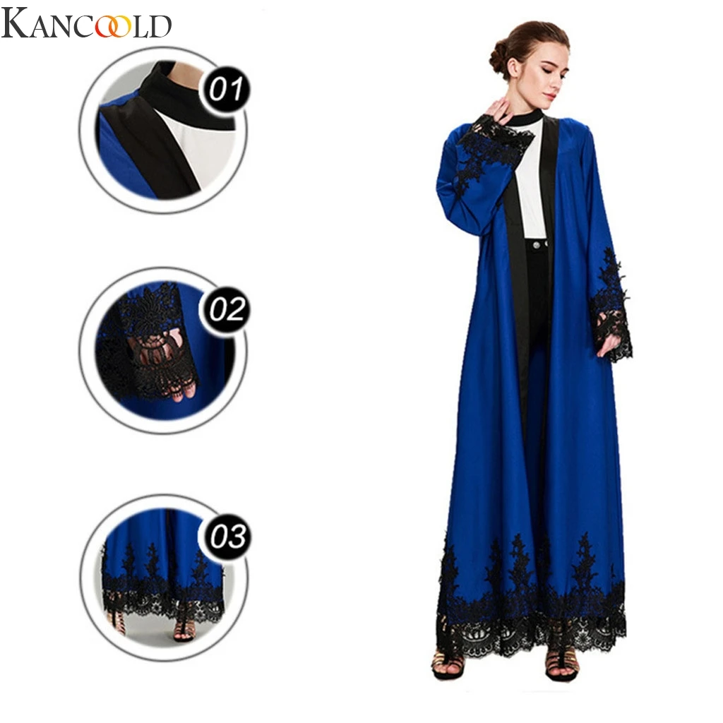 KANCOOLD для женщин этнические халаты Исламская мусульманская абайя Ближний Восток