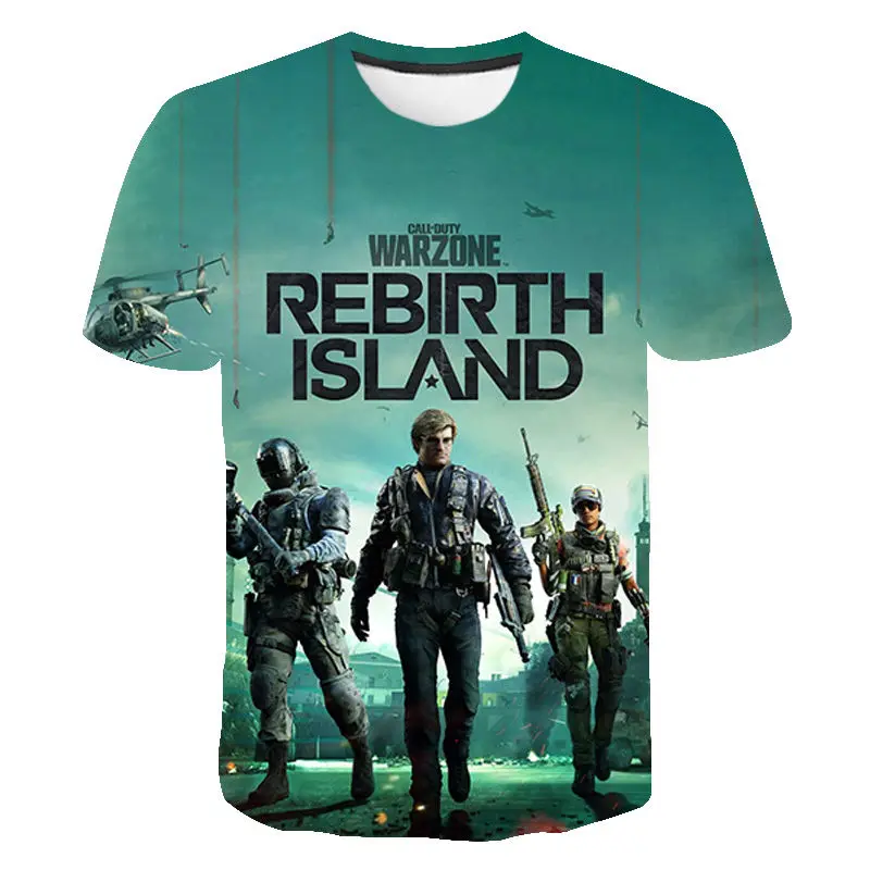 

2021 New Summer Printed 3D T-Shirt Call Of Duty Men Women Children Fashion Summer Cool Tee Streetwear Boy Girl Kids Tops