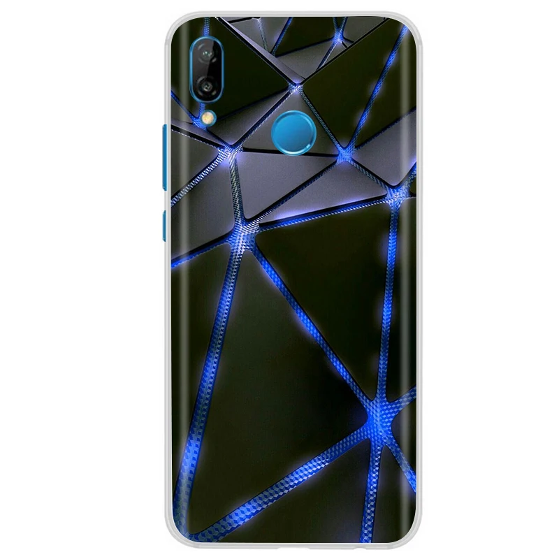 Чехол для Huawei P20 Lite симпатичный силиконовый чехол на заднюю панель Pro мягкий