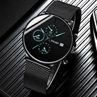 Reloj hombre Мужская мода Uhren машиностроительный сетки Gurtel календарь Quarzuhr мех Mann деловые повседневные часы Uhr montre homme