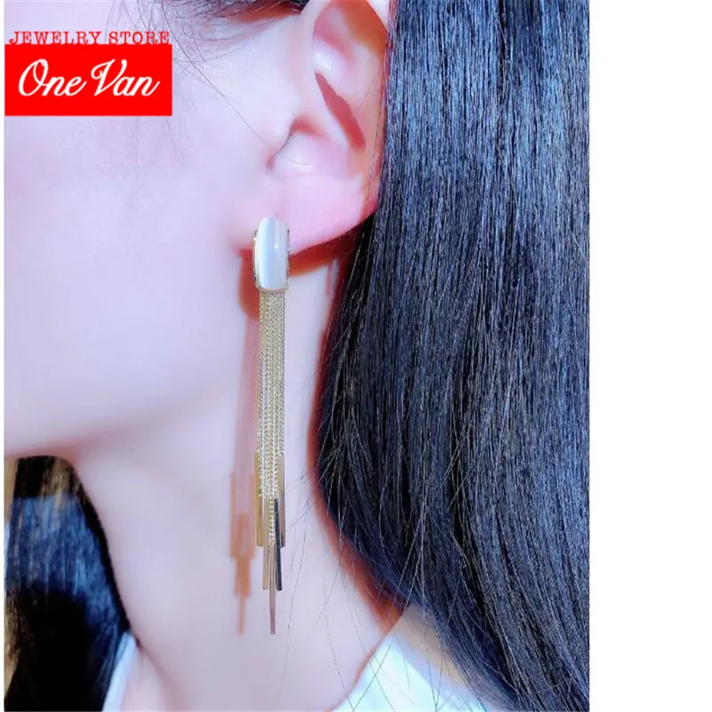 

New fashion S925 silver needle Earrings long style fashion tassel temperament earrings earrings female