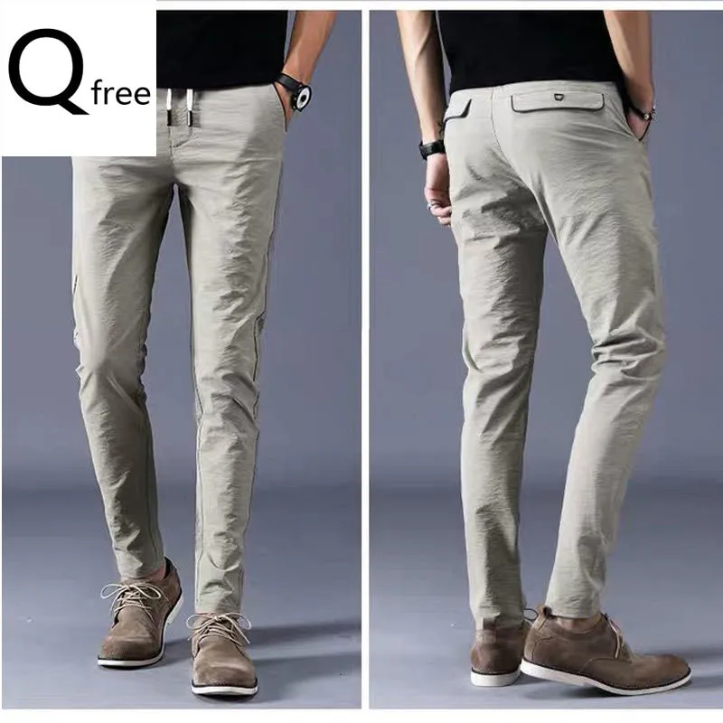 READY STOCK Man Boss pants Formal Pants Elastic Smart Men Casual Loose young and middle-aged thin stretch air-conditioning pants