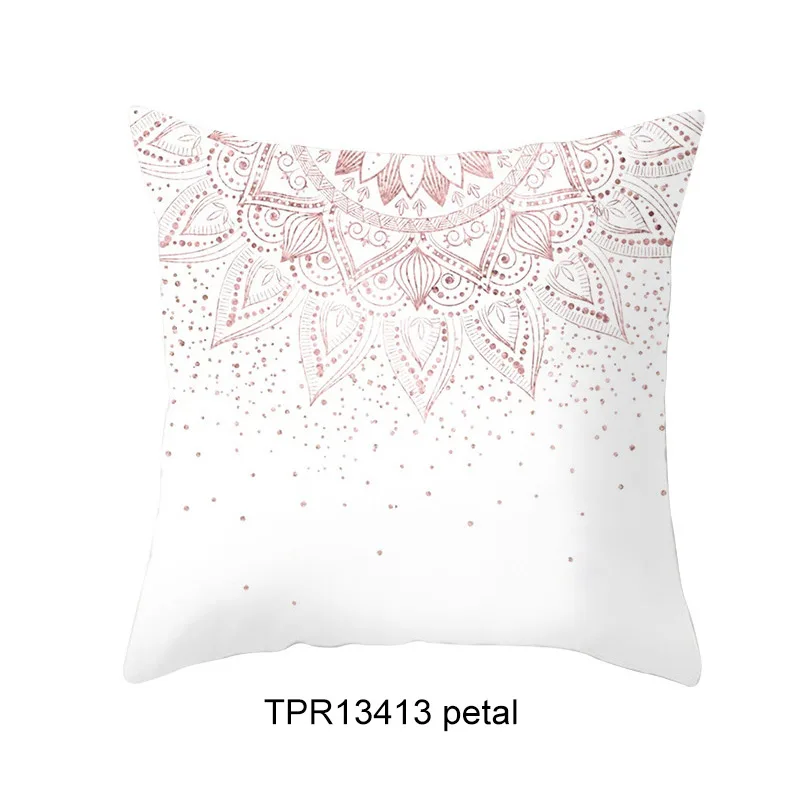 TPR13413 petal Простой геометрический стиль декоративные наволочки кожа домашний текстильная подушка чехол кровать бросок Декоративные 45x45 см - Цвет: TPR13413 petal