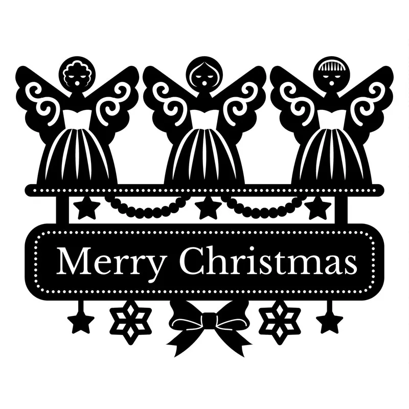 Angel Border Metal Cutting Dies Merry Christmas for Craft Die Scrapbooking Embossing Stencil DIY Cut Card Decoration | Дом и сад