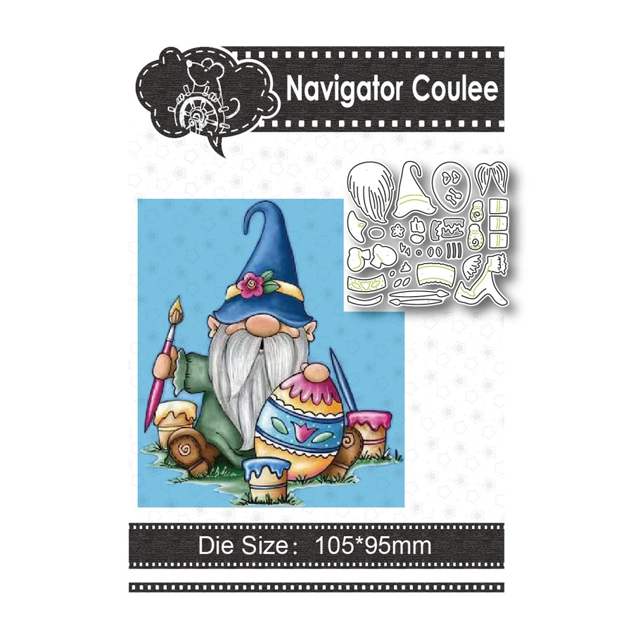 

Easter Dwarf Egg Cutting Mold 2021 New Dead Scrapbook Metal Decoration Clear Stamp Frame DIY Craft Creative Cutting