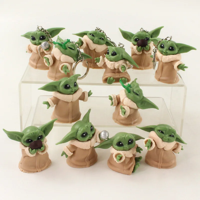 5-6 см 6 шт./лот Звездные войны Baby Yoda ПВХ экшн-фигурка игрушка брелки кулоны модели