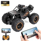 Автомобиль с дистанционным управлением через приложение 2,4 ГГц 1:18 FPV HD камера высокоскоростной Дрифт внедорожник полноприводный Радиоуправляемый автомобиль игрушки для мальчика подарок