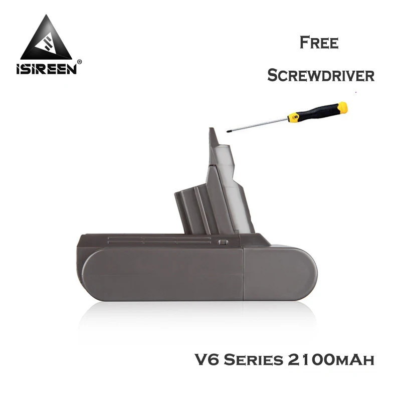 Перезаряжаемый литий-ионный аккумулятор 21 6 в 2100 мАч Сменный для DYSON V6 серии DC61 DC62