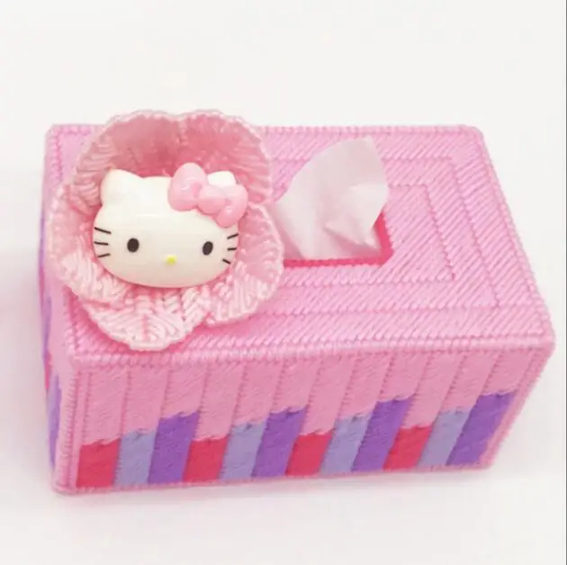 19x12x9 см коробка для хранения салфеток в кошачьей коробке Набор вышивки набор