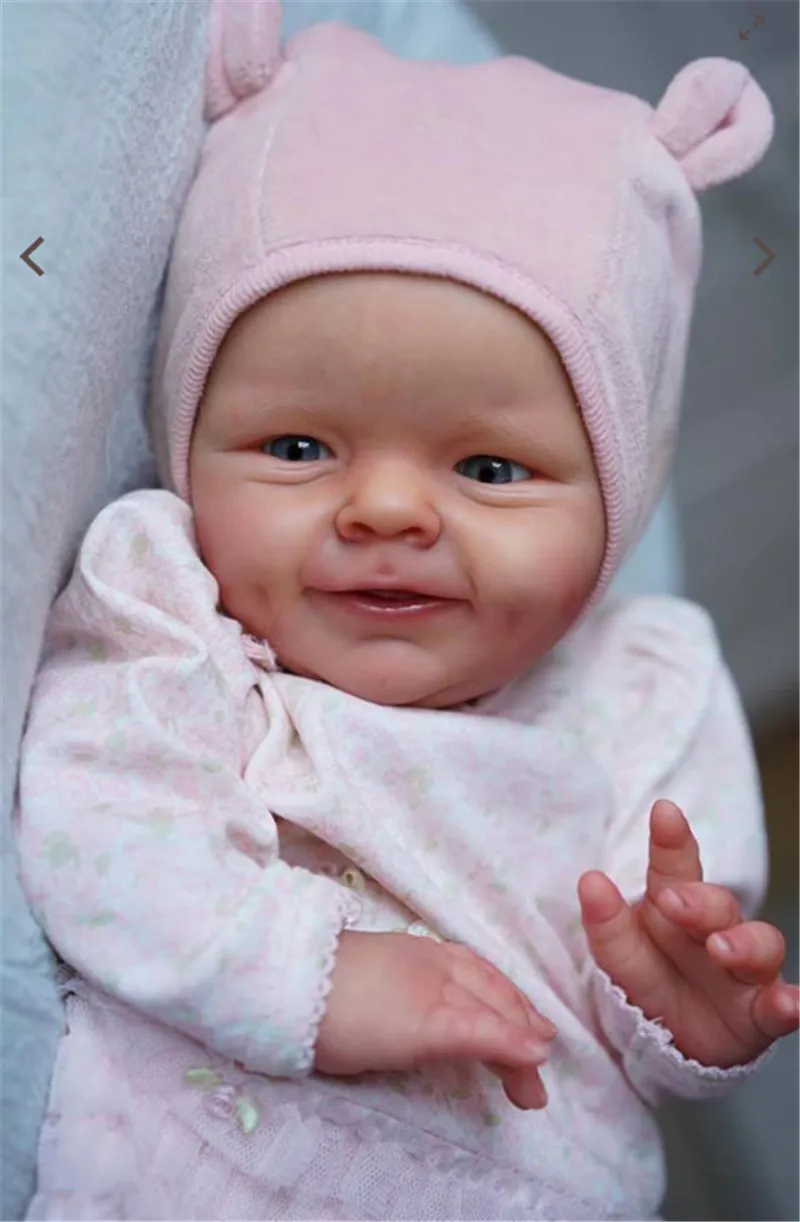 

With Body 21inch Reborn Doll kit Shaya Popular Sweet Face Fresh Color Soft Touch With Certificate Reborn Doll Kit Unpainted Kit