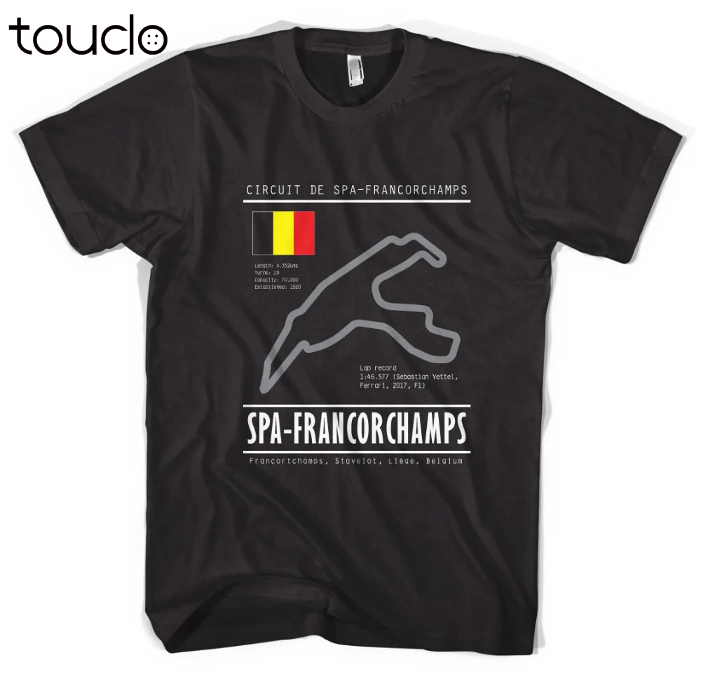 Футболка Spa Francorchamps Race Racecar Track Turbo Бельгия Grand Prix V62018 новая брендовая одежда