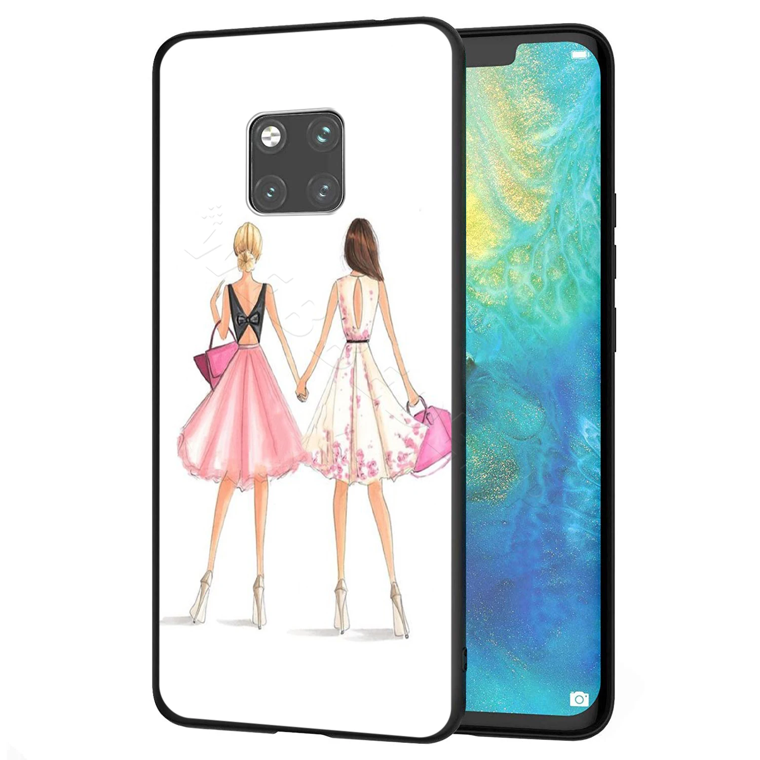 Webbedepp красивый чехол Love Girl Для Huawei P8 P9 P10 P20 P30 Lite Pro P Smart Z 2019 Mini | Мобильные телефоны и