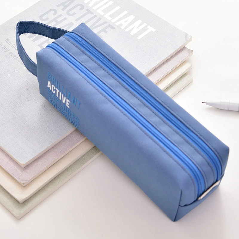 1 шт. Cteative Большой Вместительный школьный Чехол Карандаш s сумки тканевый чехол