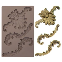 greco crest totem relief silicone mold fondant cakes decorating mold sugarcraft chocolate baking tools for cakes gumpaste form