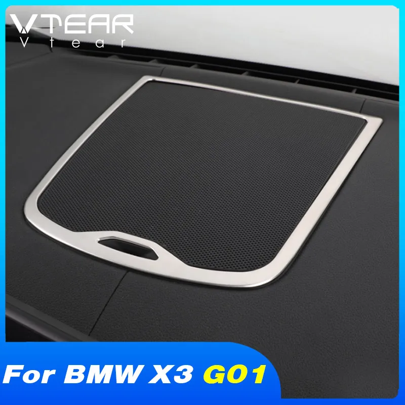 

Vtear Dashboard Speaker Cover Stickers Decoration Car Front Panel Sound Trim Interior Details Accessories Parts For BMW X3 G01