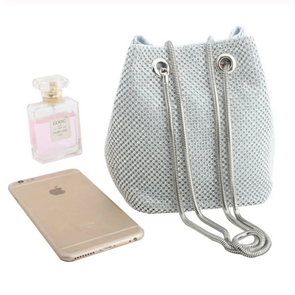 

Women's fashion rhinestone gold chain handbag banquet party shopping luxury messenger bag shoulder bag girlfriend wife bag gift