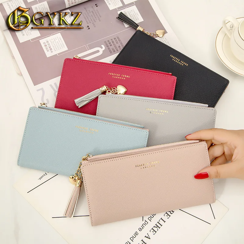 Брендовый кошелек для женщин с кисточками дизайнерский Кожаный Дамский Длинный