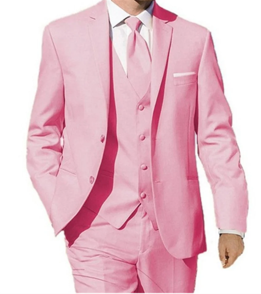 2020 new men's dress suit wedding party dress bridegroom best man tuxedo performance suit（Jacket+pants+vest）