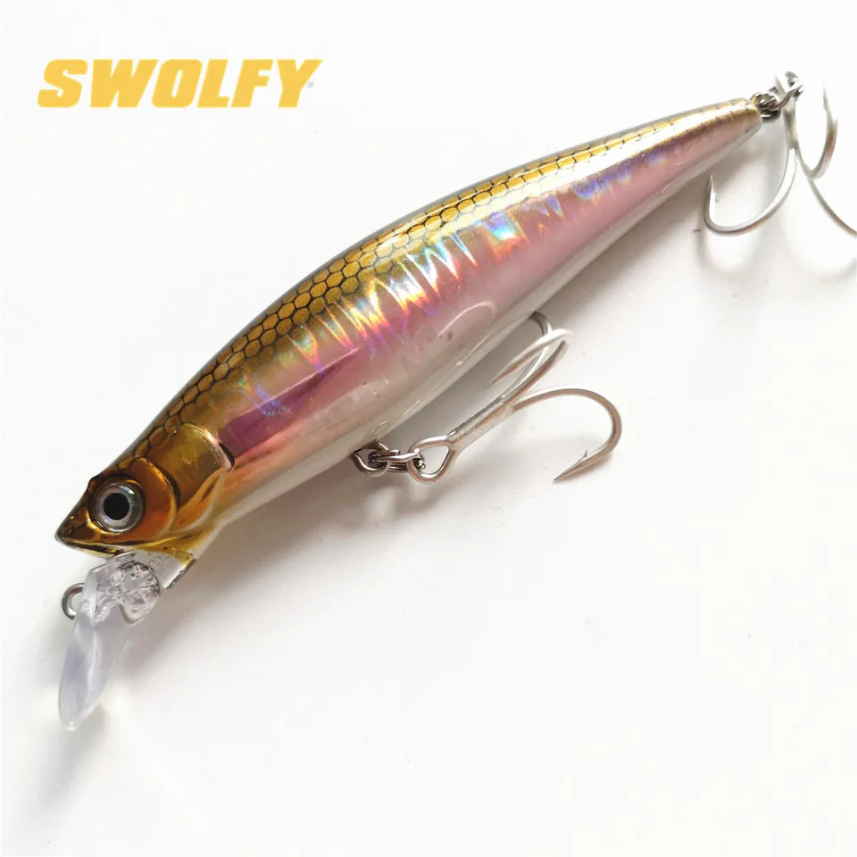 SWOLFY Minnow приманки 33 г/90 мм рыболовные из Китая Leurre Souple воблеры Peche Mer мушек кормушка