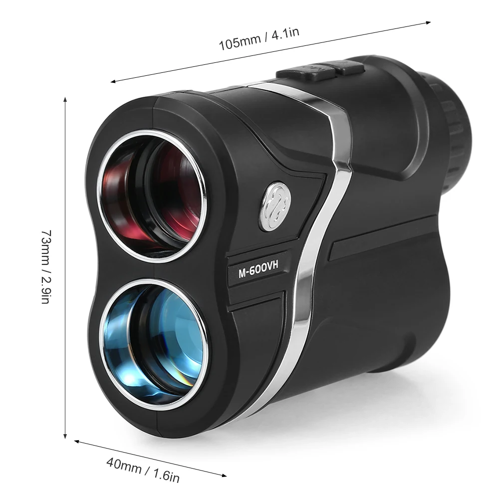 600 м лазерный дальномер для гольфа USB Перезаряжаемый охоты углоизмерительный