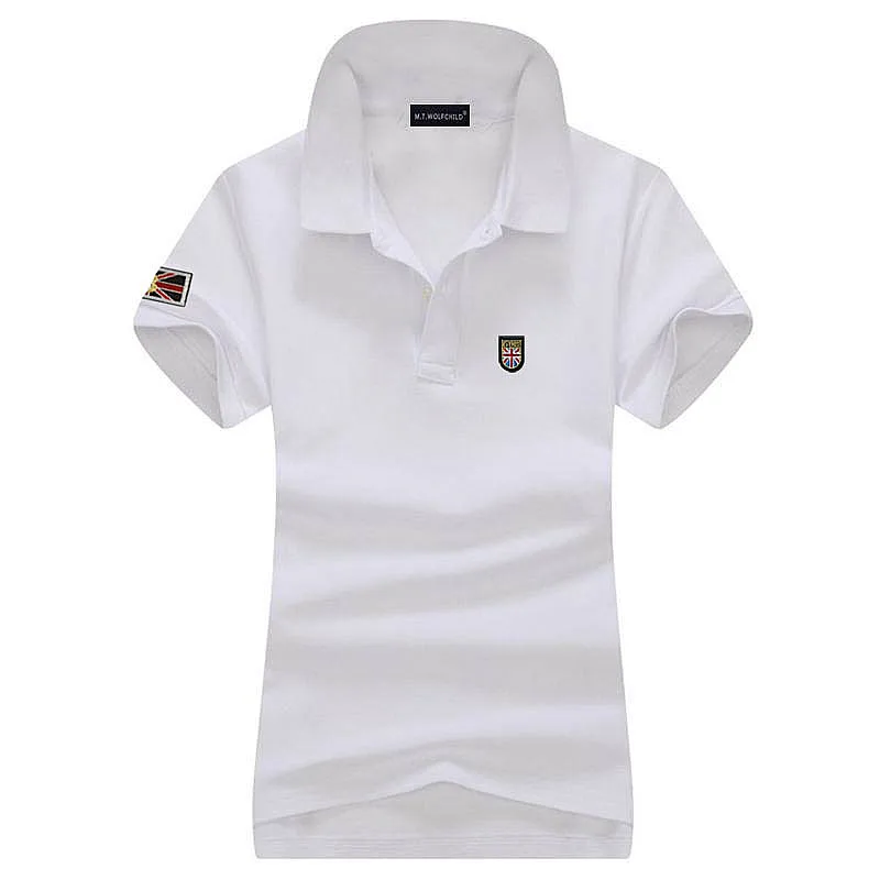 Модные женские футболки-поло с коротким рукавом повседневные из 2020 хлопка