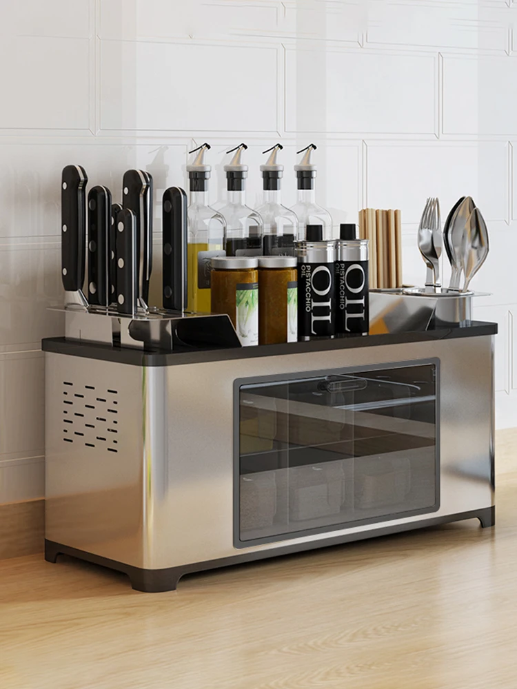 

zq Kitchen Rack Seasoning Rack Cruet Shelf Multi-Functional Seasoning Box