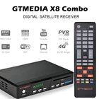 Новинка 2020, комбинированный спутниковый ТВ-приемник GTmedia X8, DVB-S2 S2X T2, кабель-декодер 1080P HD H.265, поддержка Европы, Испании, ccam, PK, V8, NOVA