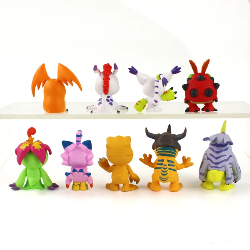 3 5-5 см 9 шт./компл. фигурки приключений Digimon Piyomon Palmon Tentomon graymon Agumon Gabumon Patamon Tailmon Gomamon