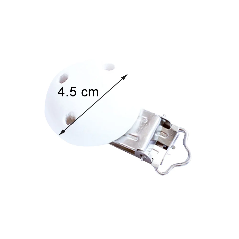 

Baby Teething Gift Care Solid Mini Wood Chain DIY Toys Home Cute Pacifier Clip Chew Safety Accessories Simple