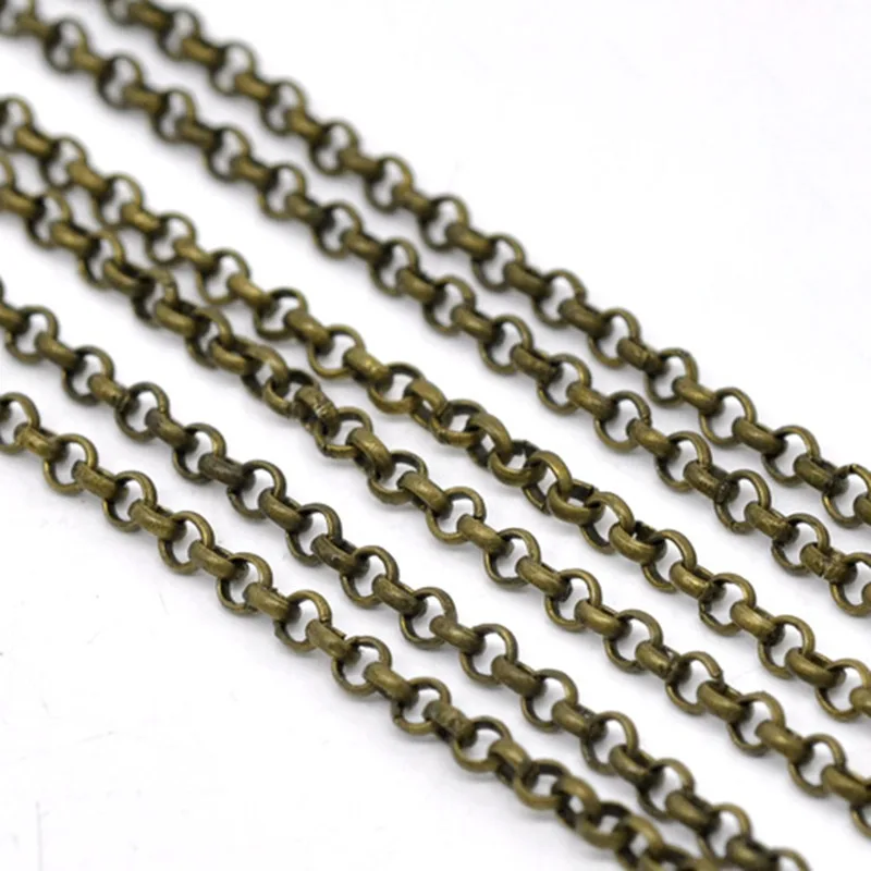 DoreenBeads сплав звенья Кабельные цепи для ювелирных изделий DIY фурнитура античная