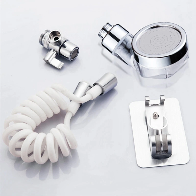 Bathroom Wash Face Basin Water Tap External Shower Head Toilet Hold Filter Flexible Hair Washing Faucet Rinser Set | Обустройство