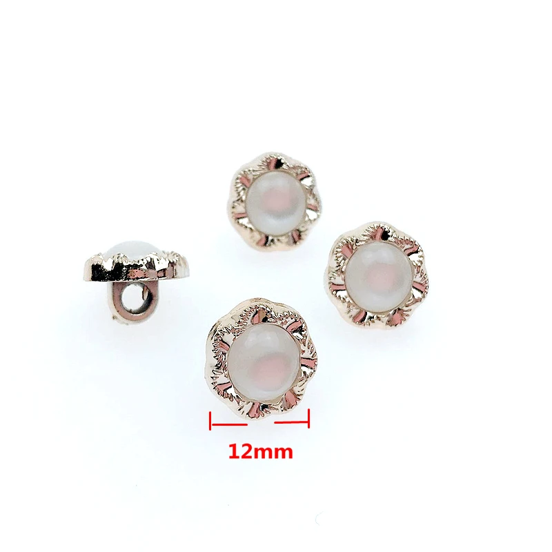 

HL 50PCS/150PCS 12MM New Plating Buttons Shank DIY Apparel Sewing Accessories Shirt Buttons