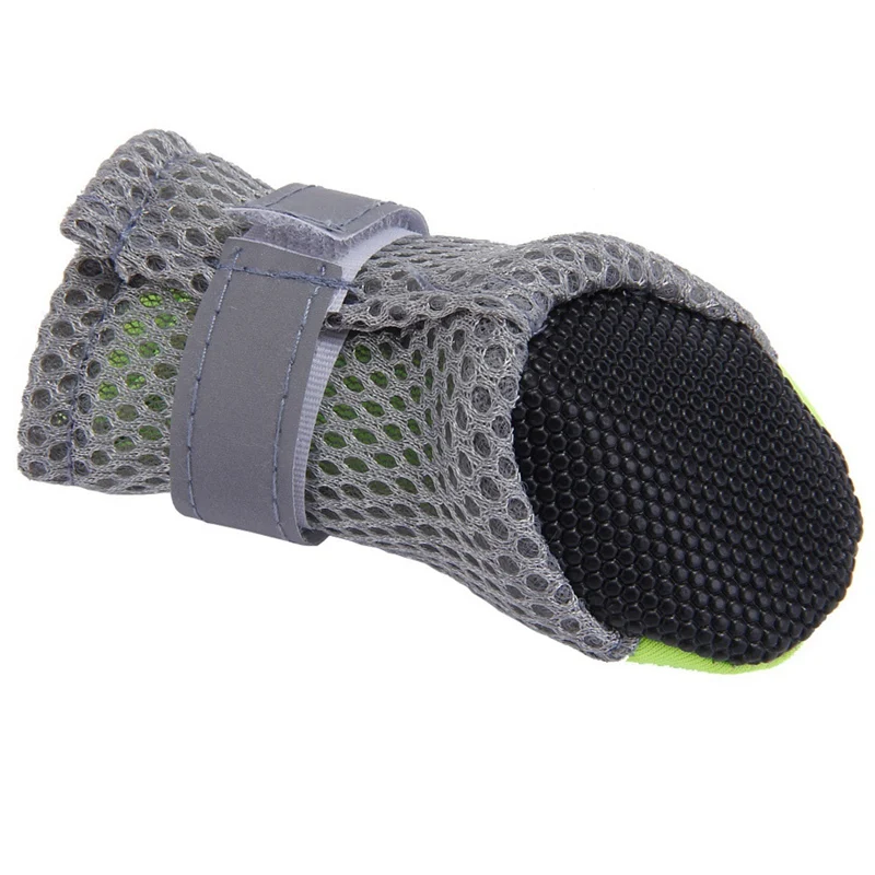 Breathable Dog Shoes Anti-slip Pet Boots Paw Protector Reflective Straps Soft Net shoes | Дом и сад