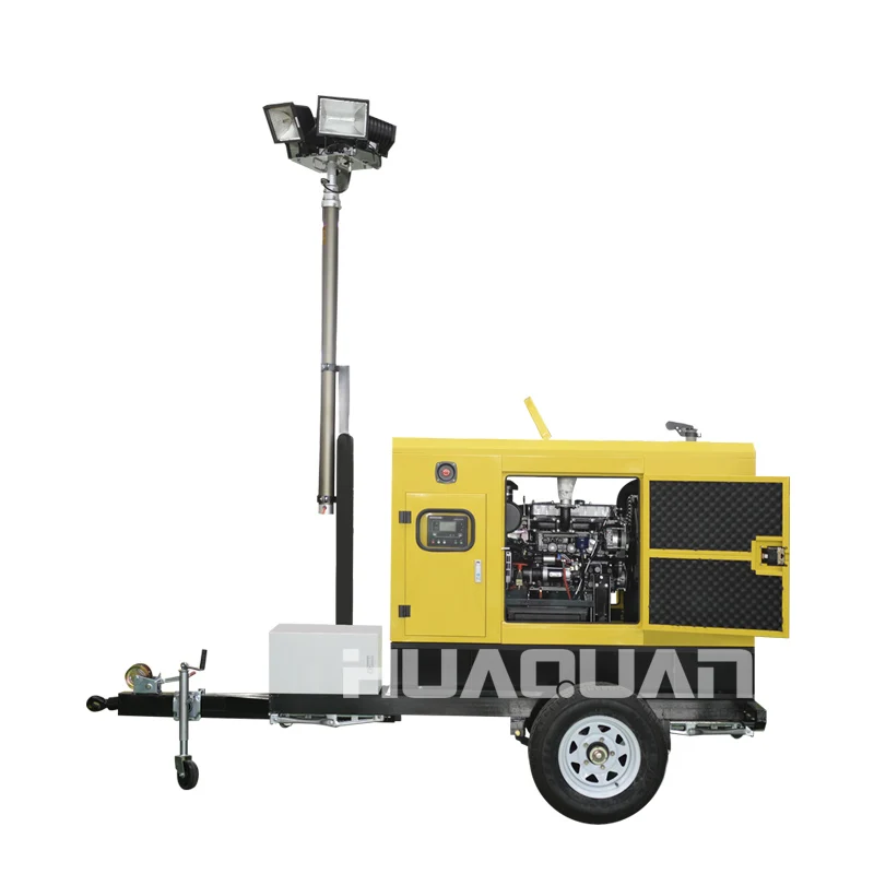 Супер Бесшумный 15 кВт мобильный светильник дизельный генератор | Обустройство