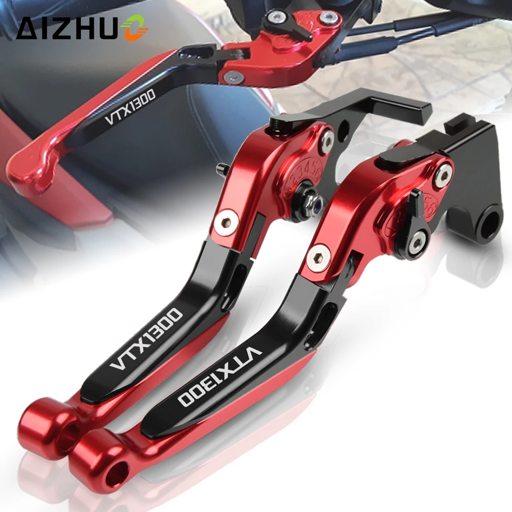 

For HONDA VTX1300 VTX 1300 2003 2004 2005 2006 2007 2008-2010 Motorcycle CNC Adjustable Foldable Brake Clutch Lever