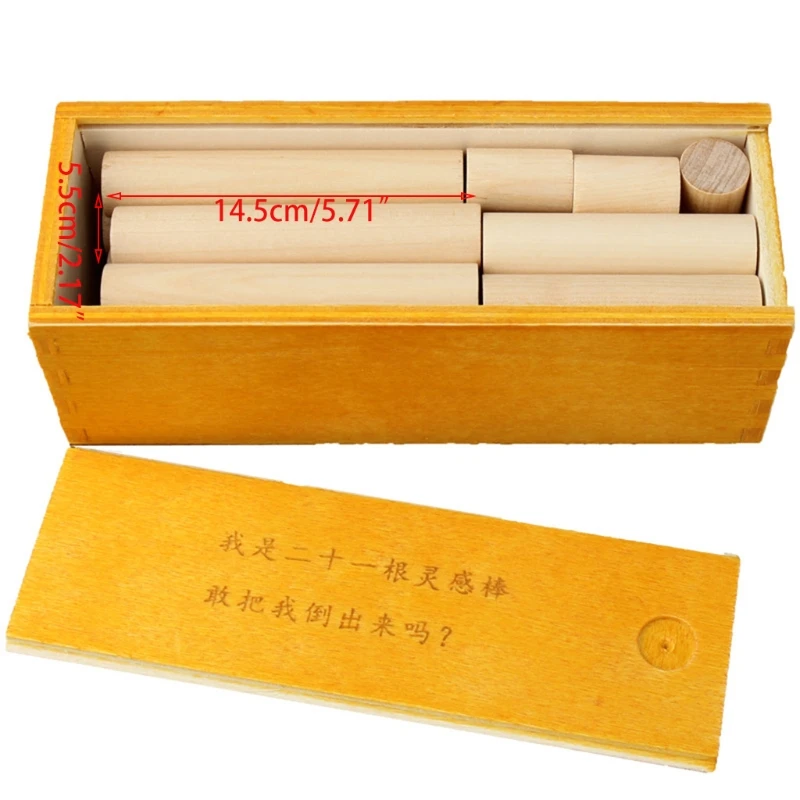 

Magical Wooden Stick Wooden Box That Cannot Be Restored Magic Toys Puzzle Toys MOLD