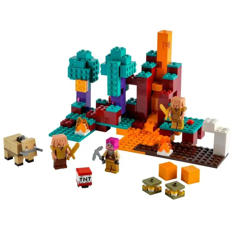 Bloques de construcci&oacute;n para ni&ntilde;os, juguete de ladrillos para armar casa del &aacute;rbol, pueblo, ciudad, cascada, Warhorse, ideal para regalo, c&oacute;digo 2021, Compatible con 21174, 21169 y 21172-4