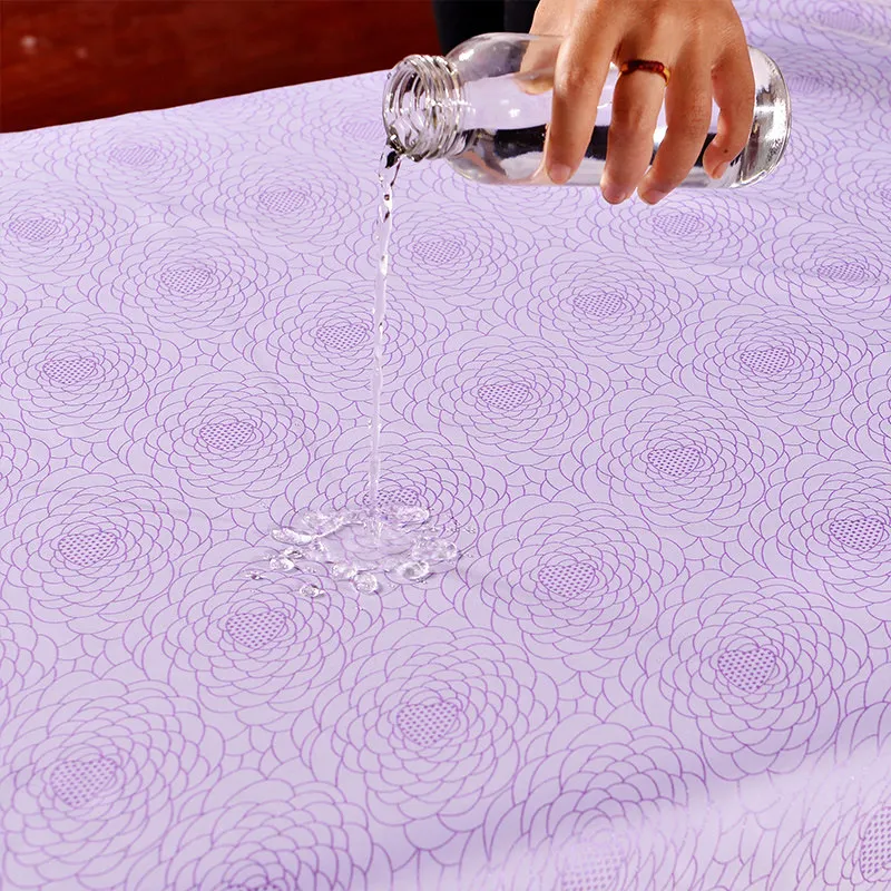 Дешевая антимасляная массажная кровать плоский лист 100% полиэстер простыня для