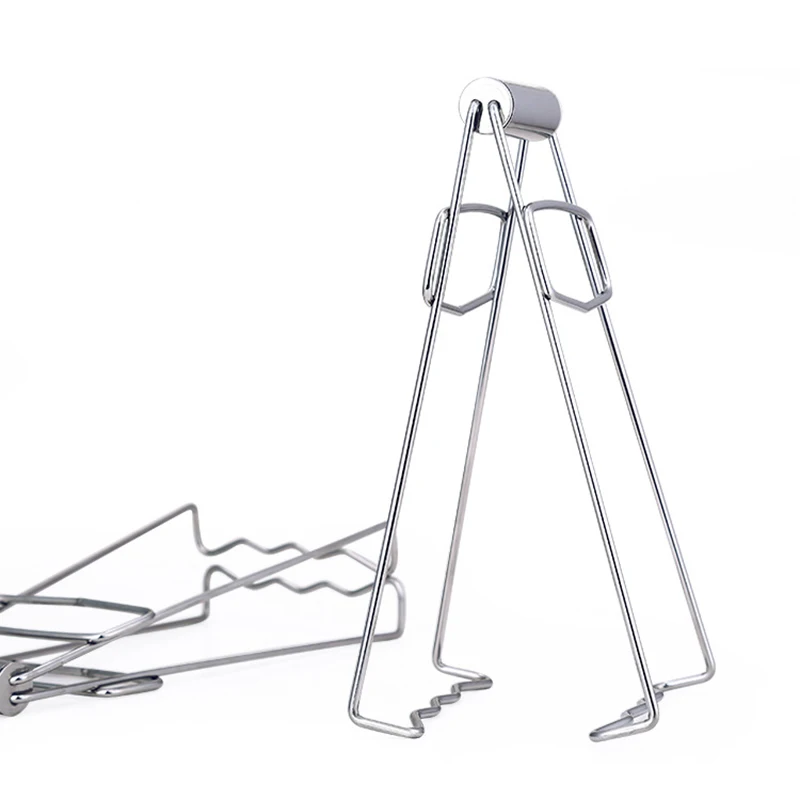 

Rvs Opvouwbaar Hete Kom Clip Pot Schotel Houder Stoomboot Plaat Tong Anti-Hot Klem Gripper Keuken Gereedschap Warmte isolatie