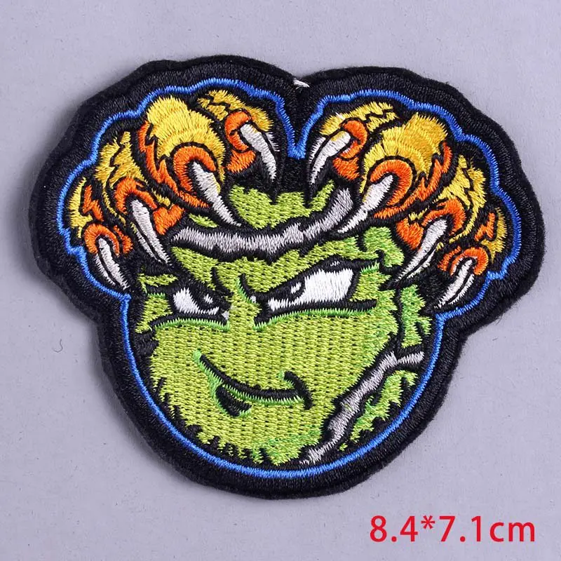 5P-PE4486CT Пулаки атака гигантская заплатка DIY Вышивка Патчи для одежды на заказ Железный на патч странные вещи патчи Аппликации для одежды - Цвет: 5P-PE4486CT