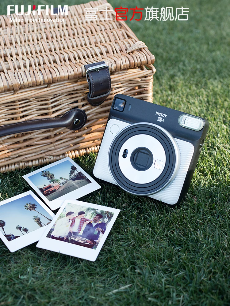 Фотокамера Fujifilm Instax SQUARE SQ6 румяна золотистые серые жемчужные белые рубиновые
