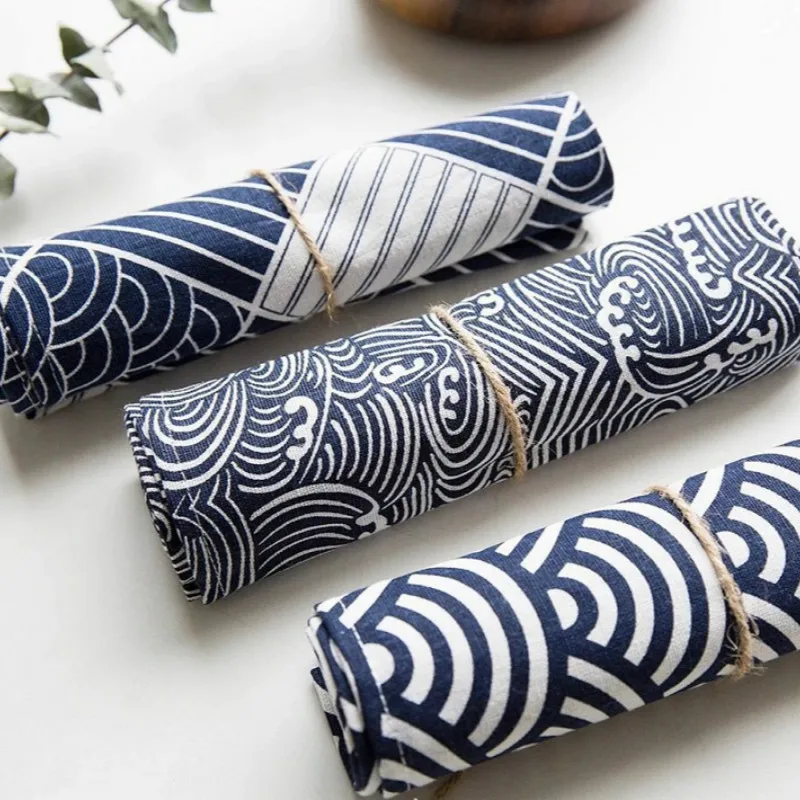 Традиционная японская Стиль салфетки суши салфетка Lu вы Еда сфотографировали