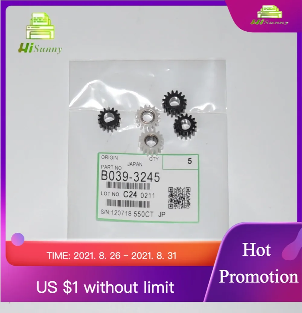 10 шт./набор B039 3245 3062 3060 для Ricoh Aficio 2018 3025 3030 1015 1018 MP1600 MP2510 MP3010 разработчик Шестерни