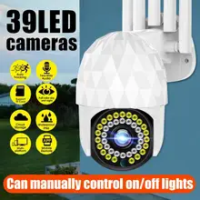 New 1080P 39LED Wireless IP Camera Outdoor CCTV Surveillance Security Monitor APP Remote Night Wifi PTZ IP Cameras