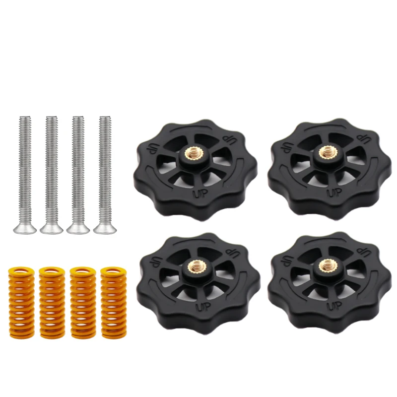 4PCS M3/M4 Screws Nuts Heat Bed Leveling Spring Knob Parts 3D Printers Print Platform Screw Calibration Accessories For Ender3 | Компьютеры