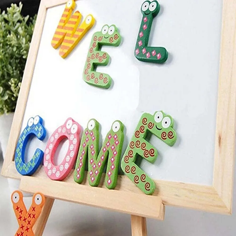 26Pcs Creative magnetic fridge stickers 26 letters&ampnumbers education learning early cute kids toys | Дом и сад