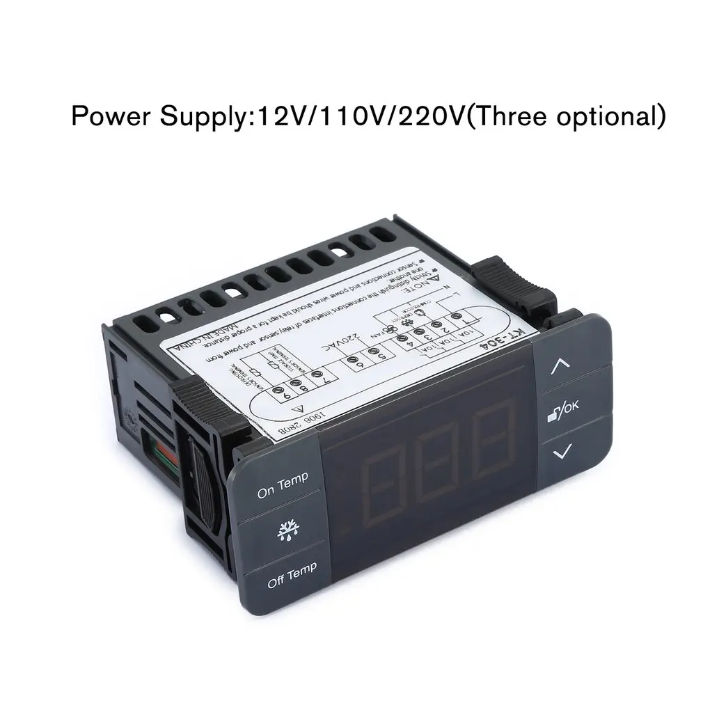 KT-304 Digital Temperature Controller Thermoregulator Thermostat Thermocouple Sensor with Refrigeration Defrost Fan Function |